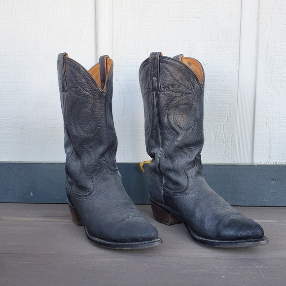 dingo Shoes - Dingo Black Heeled Boots with Classic Western Style